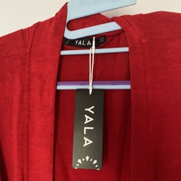 YALA Bamboo Sweater Robe Red S/M New! - Picture 4 of 10
